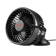 AMIO Ventilator za auto s vakumskim prihvatom 6", 12V
